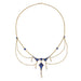 Macklowe Gallery Montana Sapphire, Seed Pearl and Diamond Garland Necklace