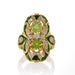 Macklowe Gallery Marcus & Co. Double Peridot and Diamond Ring