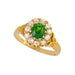 Macklowe Gallery Demantoid Garnet and Diamond Ring