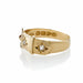 Macklowe Gallery English 18K Gold and Diamond Buckle Ring