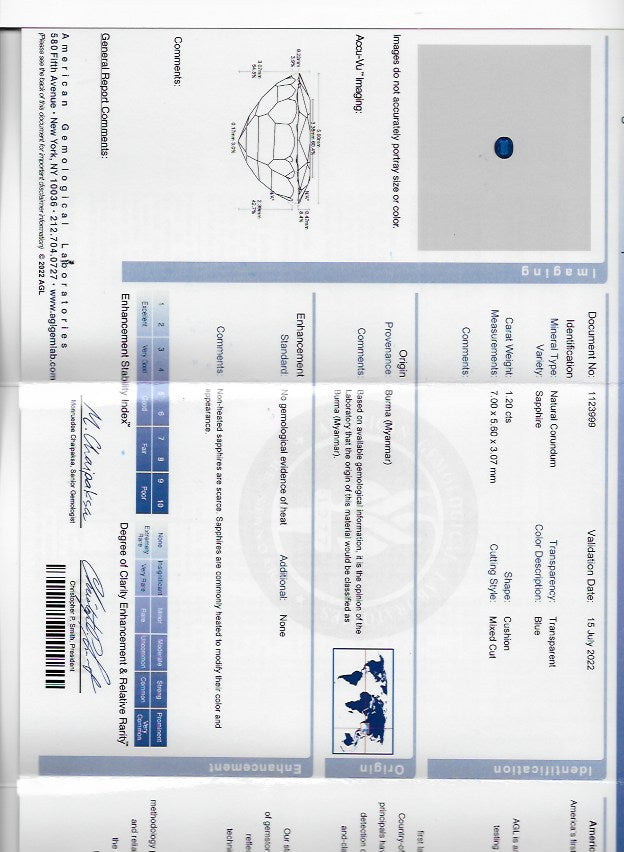 
                      
                        Macklowe Gallery Van Cleef & Arpels Paris No-Heat Burma Sapphire Ring
                      
                    