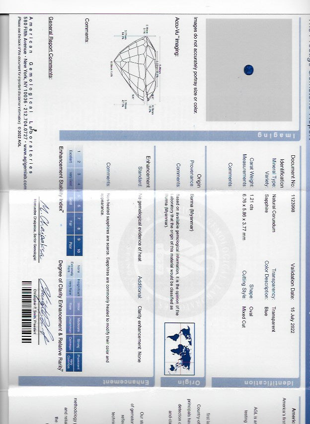 
                      
                        Macklowe Gallery Van Cleef & Arpels Paris No-Heat Burma Sapphire Ring
                      
                    