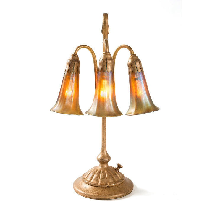 Macklowe Gallery Tiffany Studios New York "Three Light Lily" Table Lamp