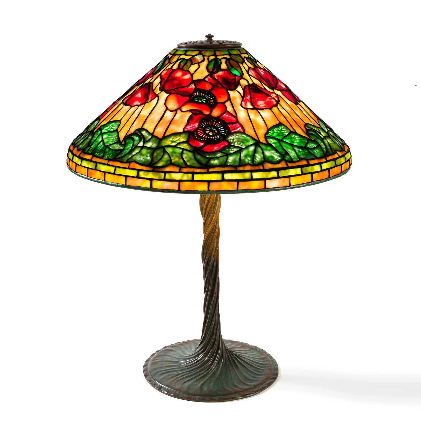 Macklowe Gallery Tiffany Studios New York "Poppy" Lamp