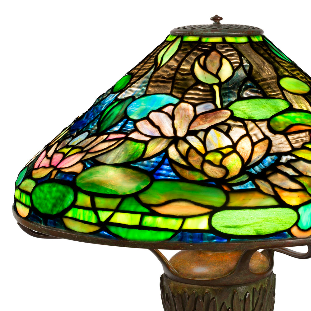 
                      
                        Macklowe Gallery Tiffany Studios New York “Flowering Water Lily” Table Lamp
                      
                    