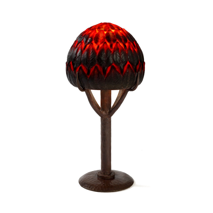 Macklowe Gallery Gabriel Argy-Rousseau "Arbres" Pâte de verre Table Lamp