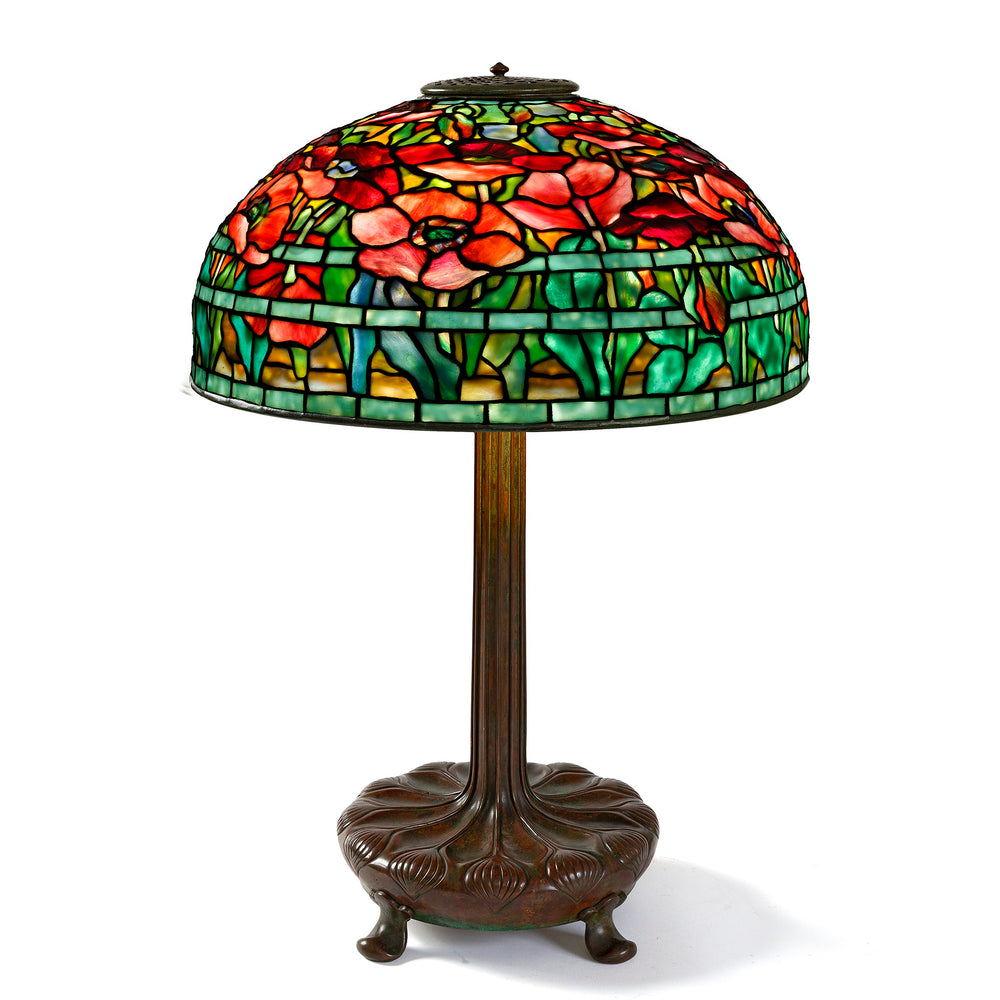 
                      
                        Macklowe Gallery Tiffany Studios New York Pair of "Oriental Poppy" Table Lamps 
                      
                    