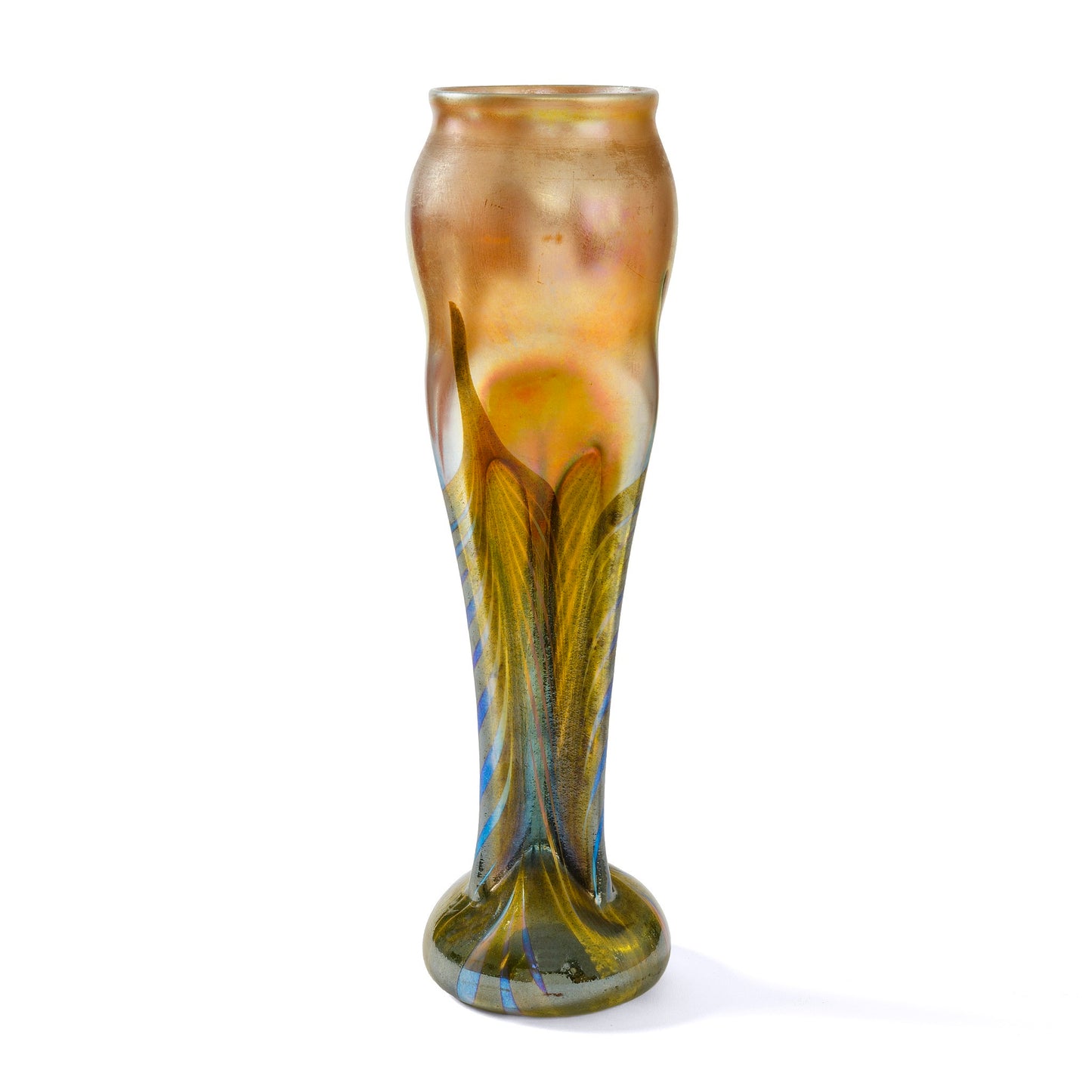 Macklowe Gallery Tiffany Studios New York "Pulled Feather" Vase