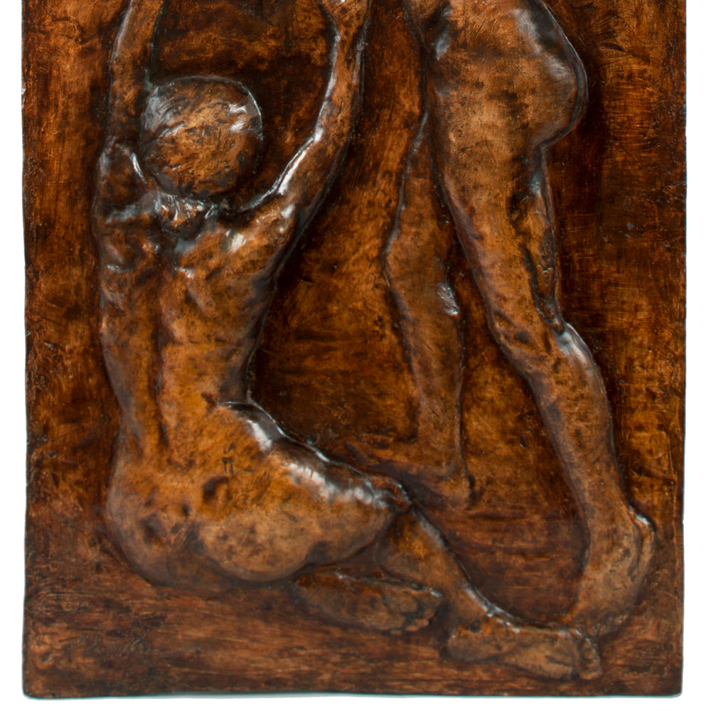 
                      
                        François-Rupert Carabin "Allegory of Wine" Painted Plaster Plaque
                      
                    