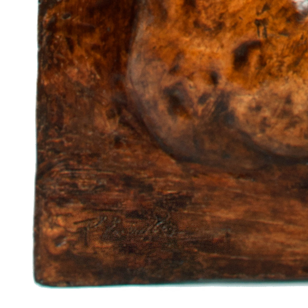 
                      
                        François-Rupert Carabin "Allegory of Wine" Painted Plaster Plaque
                      
                    