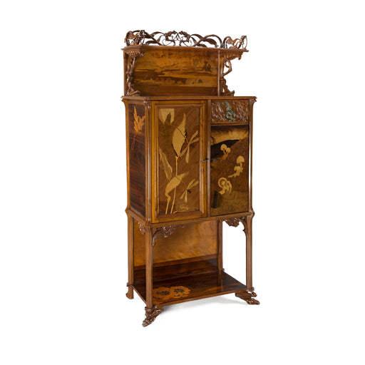 Macklowe Gallery Émile Gallé "Grenouilles" Fruitwood Cabinet