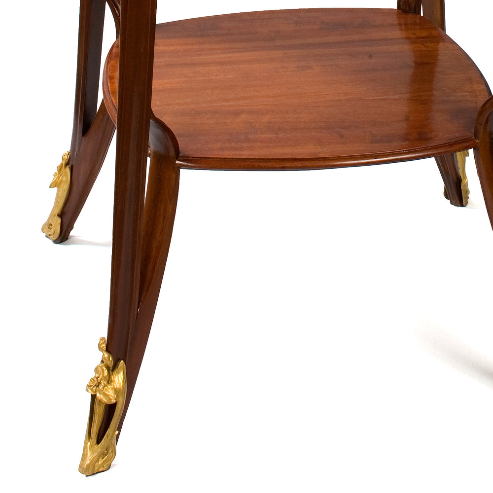 
                      
                        Louis Majorelle Mahogany Two-Tiered Square Table
                      
                    