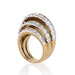 Macklowe Gallery Cartier Stepped Gold and Diamond Ring