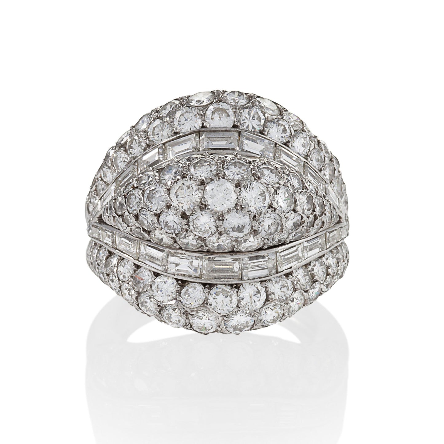 Macklowe Gallery Van Cleef & Arpels Diamond Bombé Ring